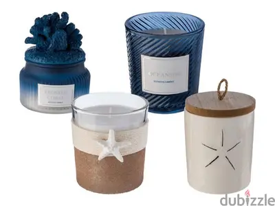 شمعة معطرة في كوب