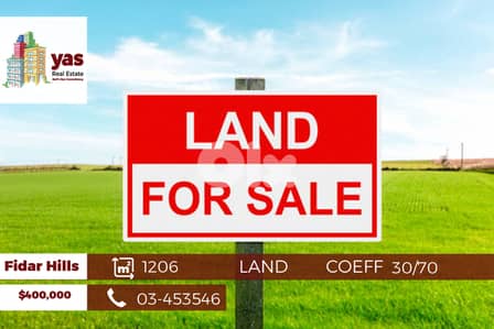 Fidar Hills 1206m2 | Land | Residential | Panoramic Sea View | ABA |