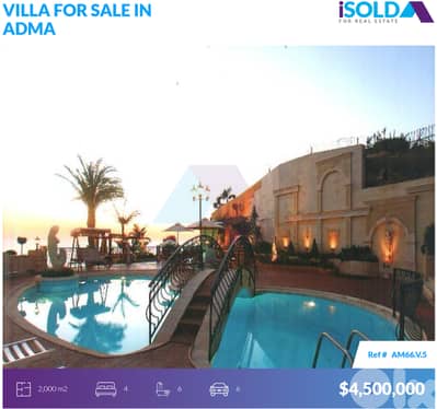 1600m2 Luxury Villa+sea view 4 sale in Adma - فيلا للبيع في أدما