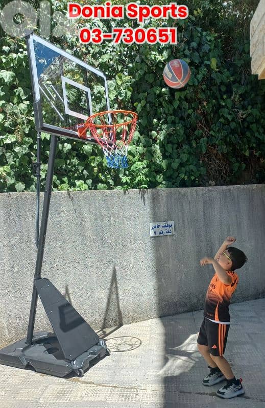 230$  movable basketball hoop 0