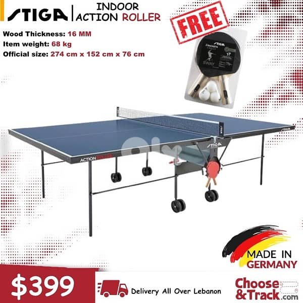 Stiga Indoor Action Roller table tennis 0