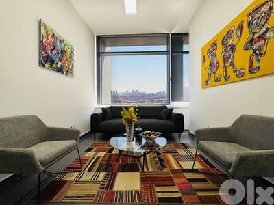 RAO26-4888 Furnished office 260m2 for rent in Sin l Fil, $ 2,834 cash
