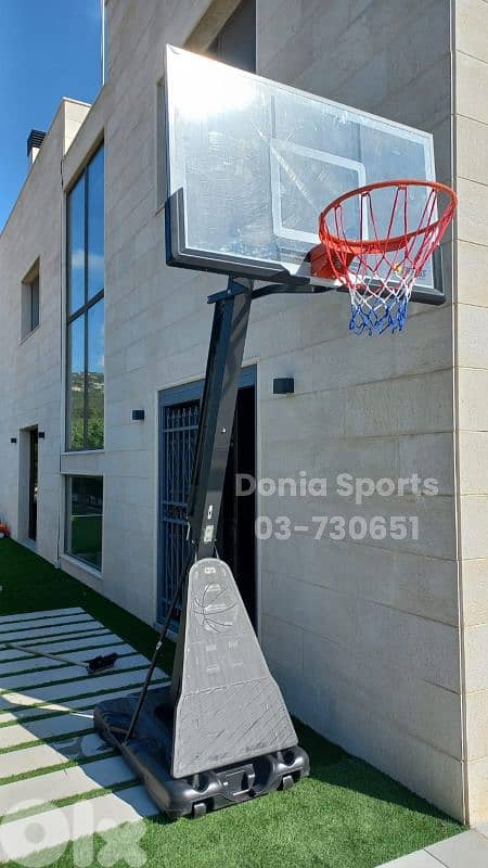 420$ movable basketball hoop (Backboard 140x80cm) 0