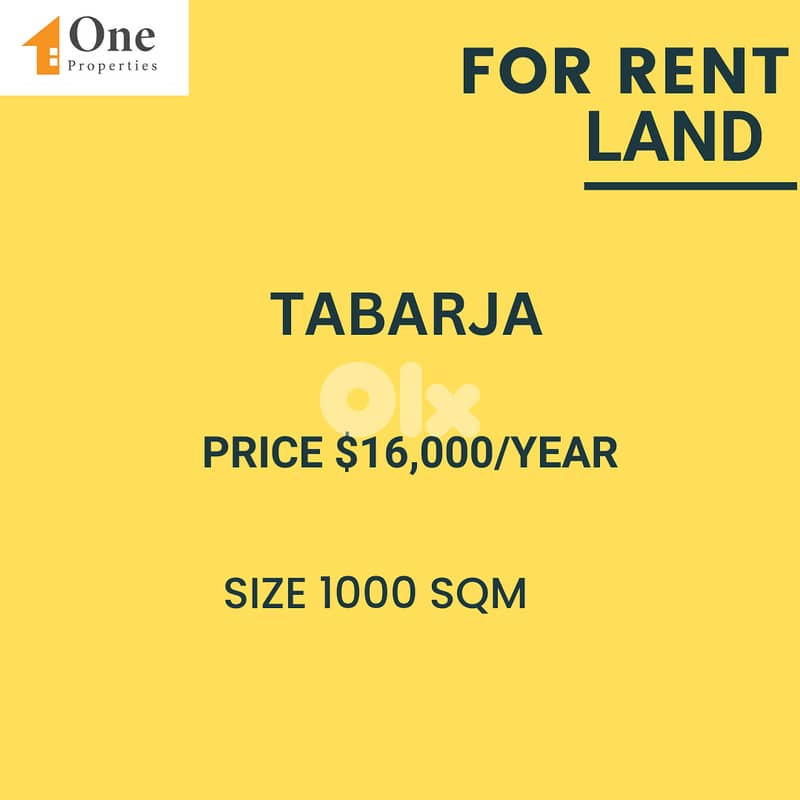 LAND FOR RENT IN TABARJA 0
