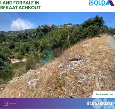 615m2 land+mountain view 4 sale in beqaatet Ashkout-أرض للبيع في عشقوت