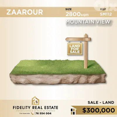 Land for sale in Zaarour SM112 أرض للبيع في الزعرور