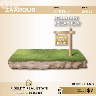 Land for rent in Zaarour SM122 أرض للإيجار في الزعرور
