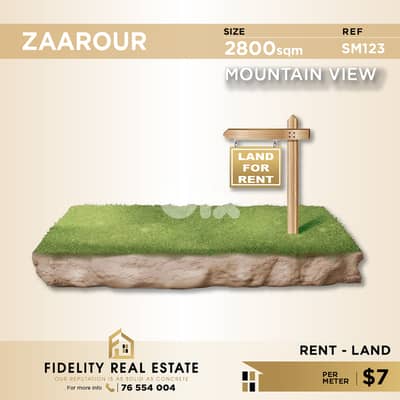 Land for rent in Zaarour SM123 أرض للإيجار في الزعرور