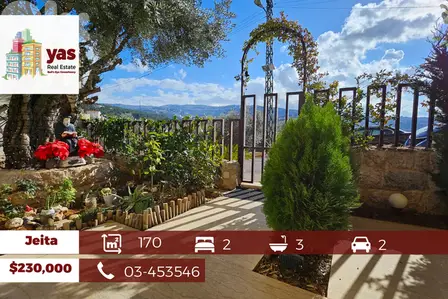 Jeita 170m2 | 30m2 Terrace | Furnished | Panoramic View | TO |