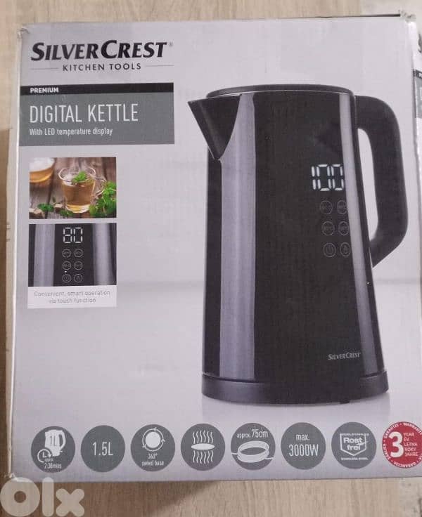SilverCrest Digital Kettle 1.5 L 0