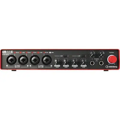 Steinberg UR44C USB Audio Interface - Red