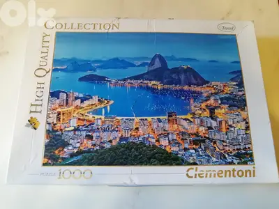 Clementoni 1000 PC 69*50cm Puzzle/Travel/"Rio de Janeiro" Made in Ital