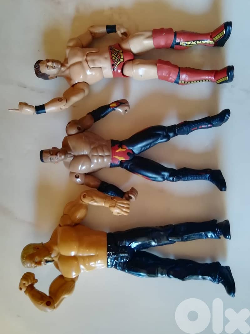 WWE WWF WCW wrestling figurines starting 7$ check description 13