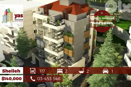 Sheileh 117m2 | 54m2 Garden | payment Facilities | Calm Area | GA