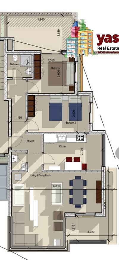 Sheileh 117m2 | 54m2 Garden | payment Facilities | Calm Area | GA
