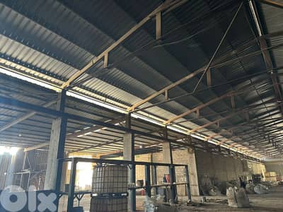 taanayel hangar 2800m with 6000m land industrial zoning Ref#6190