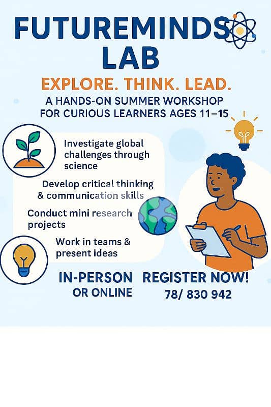 FutureMinds Lab – Explore. Think. Lead. A hands-on science workshop. 0