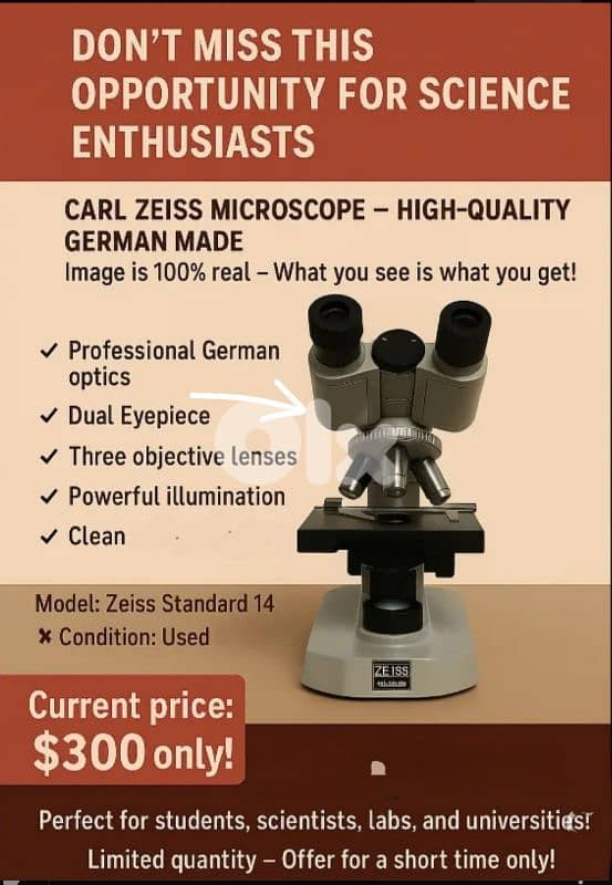 Carl Zeiss Microscope (nice gift) 0