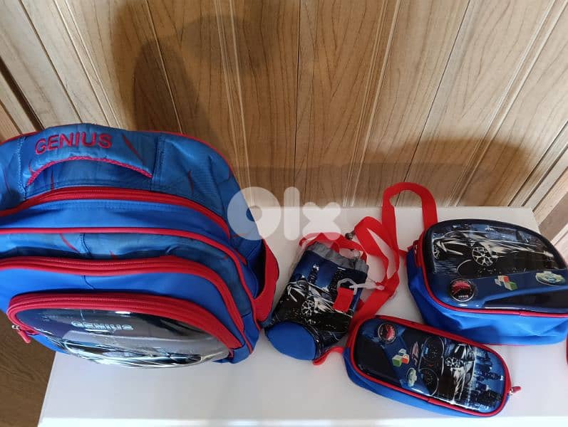 genius school bag set of 4 clean like new 43 cm 1