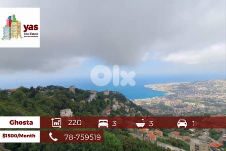 Ghosta 220m2 | Furnished Flat | Unbeatable Sea View | Calm Area | KH
