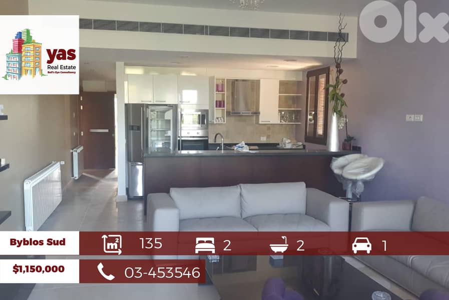 Byblos Sud 135m2 | 120m2 Terrace | Open Sea View | PA| 0