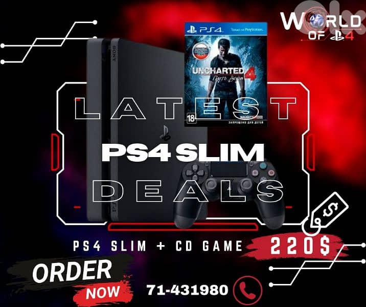ps4 slim with 3months warranty 0