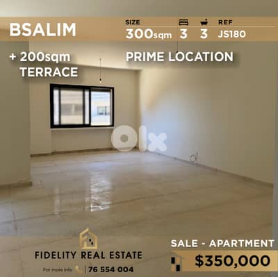 Apartment for sale in Bsalim JS180 شقة للبيع في بصاليم