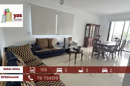 Sahel Alma 155m2 | Rent | Furnished/Equipped | Excellent Condition |YV