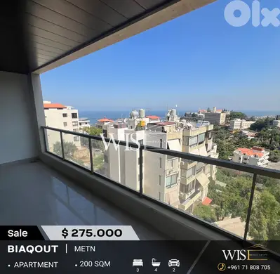 200 SQM Apartment for SALE in Biaqout!