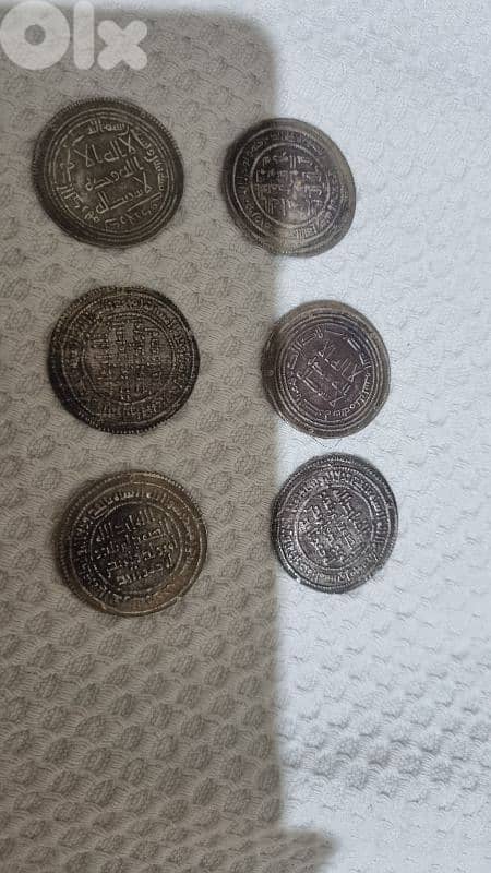 6 different Islamic  coins, real silver 2