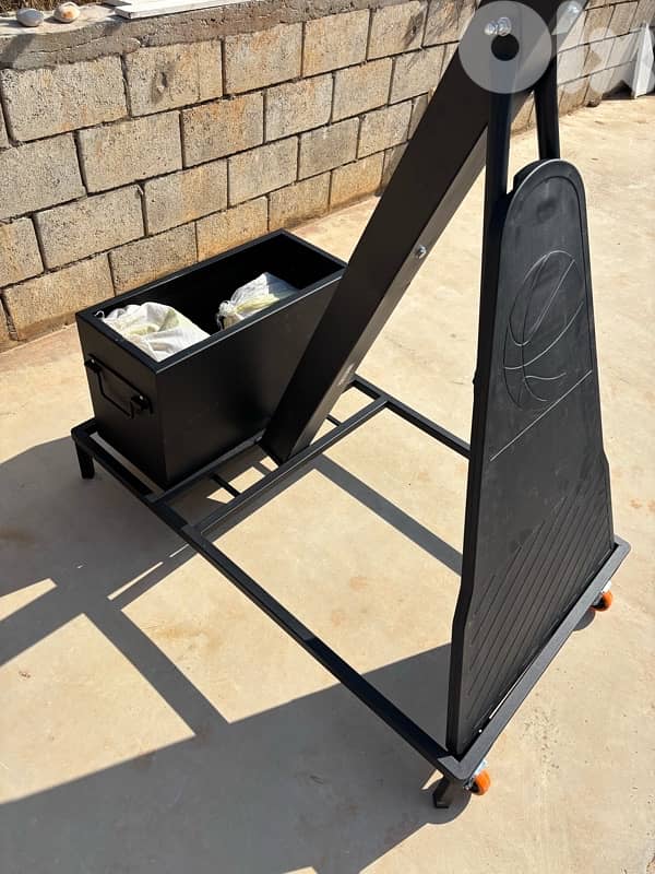 Olympic basketball hoop with iron base 3