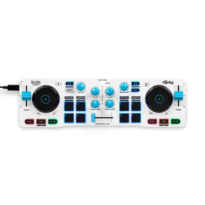 Hercules DJ DJControl Mix 2-channel DJ Controller for iOS and Android