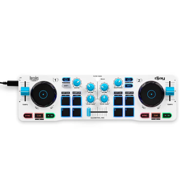 Hercules DJ DJControl Mix 2-channel DJ Controller for iOS and Android 0