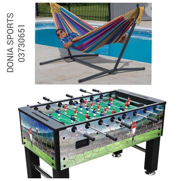 only 300$ for 2 items (hammock + babyfoot) 0