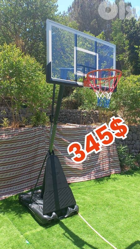 Now 330$ before 390$( movable basketball hoop) Backboard 140x80cm 0