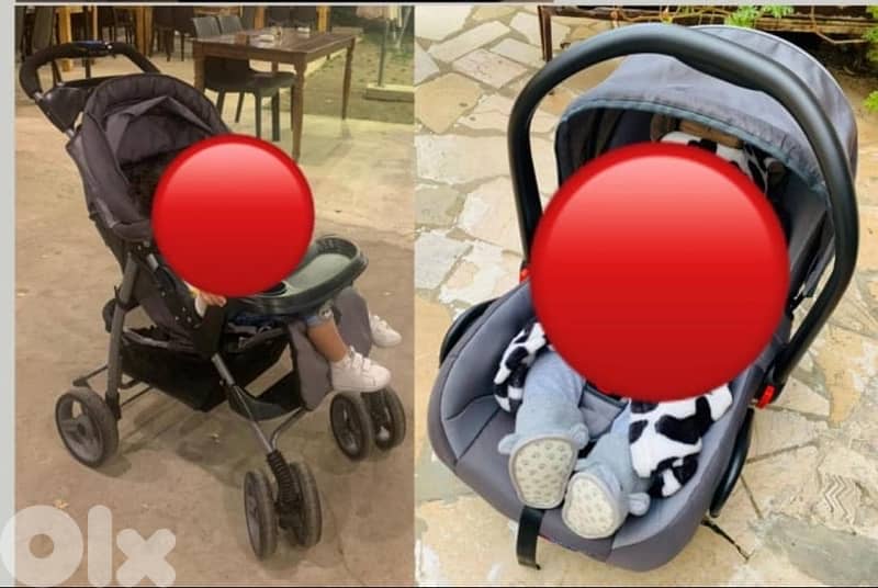 stroller and car seat 0