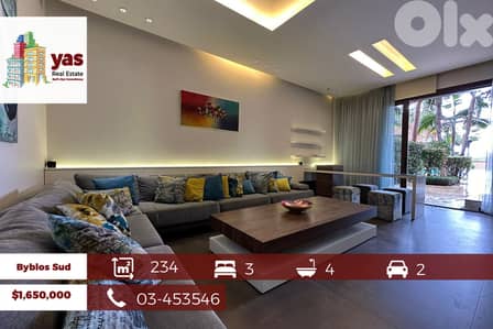 Byblos Sud 234m2 | 200m2 Terrace | Panoramic Sea View | PA |