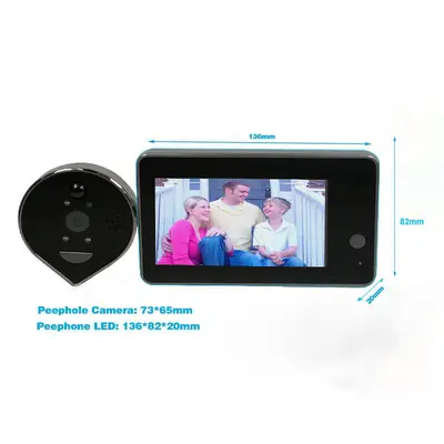 Wireless Peephole Intelligent Door Phone Video Doorbell Ed-500P