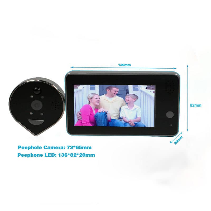 Wireless Peephole Intelligent Door Phone Video Doorbell Ed-500P 0