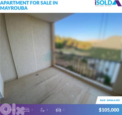 80m2 apartment+Prime Location 4sale in Mayrouba - شقة للبيع في ميروبا