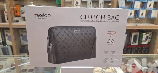 YESIDO CLUTCH BAG FINGERPRINT LOCK WB56
