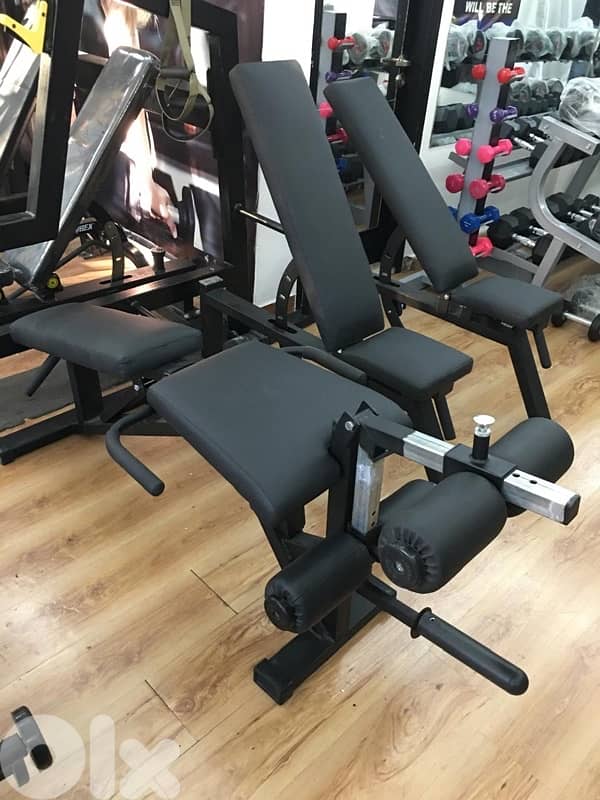 leg extension/leg curl bench heavy duty 2