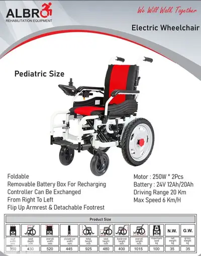 Electric wheelchair - Pediatric
