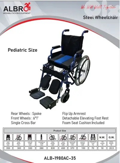 manual wheelchair - pediatric size