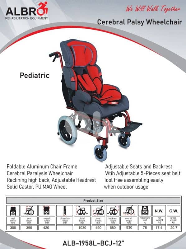 Cerebral palsy pediatric wheelchair 0