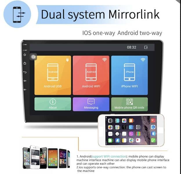 PODOF WIFI BLIETOOTH AUDIO carplay wifi Bluetooth usb RDS /4$ delivery 8