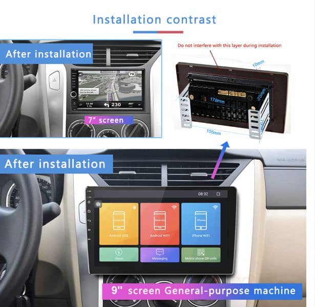 PODOF WIFI BLIETOOTH AUDIO carplay wifi Bluetooth usb RDS /4$ delivery 9