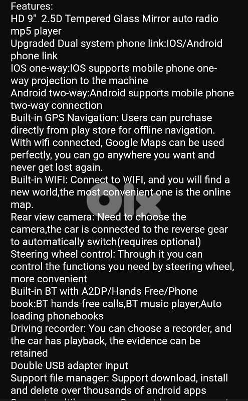 PODOF WIFI BLIETOOTH AUDIO carplay wifi Bluetooth usb RDS /4$ delivery 14