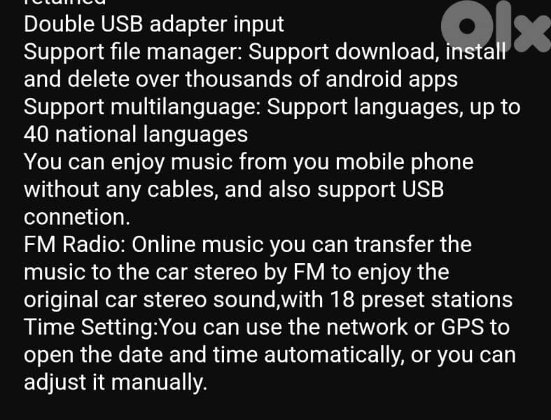 PODOF WIFI BLIETOOTH AUDIO carplay wifi Bluetooth usb RDS /4$ delivery 15