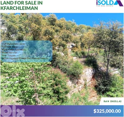 4292m2 land+ountain/sea view 4sale in Kfarchleiman-أرض في كفرشليمان